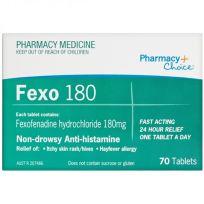 Pharmacy Choice Fexo 180 Fexofenadine 180mg 70 Tablets