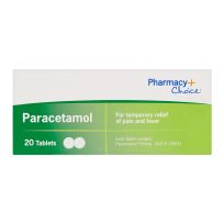 Pharmacy Choice Paracetamol 20 Tablets