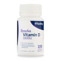 Faulding Remedy Vitamin D 100IU 100 Capsules
