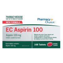 Pharmacy Choice EC Aspirin 100mg 168 Tablets