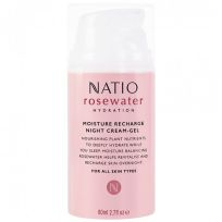 Natio Rosewater Hydration Moisture Recharge Night Cream-Gel 30ml