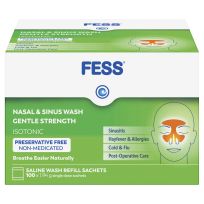 Fess Sinu Cleanse Gentle Cleansing Wash Refill Sachets 100 Pack