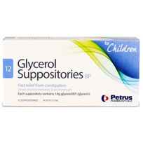 Glycerol Children's Suppositories 12 Pack