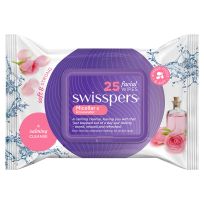 Swisspers Facial Wipes Micellar and Rosewater 25 Pack