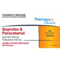 Pharmacy Choice Ibuprofen + Paracetamol 12 Tablets