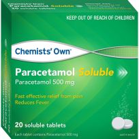 Chemists' Own Paracetamol Soluble 500mg 20 Tablets