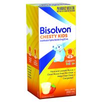 Bisolvon Chesty Kids 6+ Strawberry Liquid 200mL