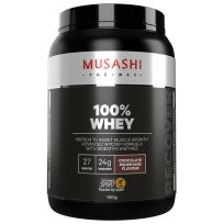 Musashi 100% Whey Protein Powder Chocolate Milkshake 900g