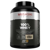 Musashi 100% Whey Protein Powder Vanilla 2KG