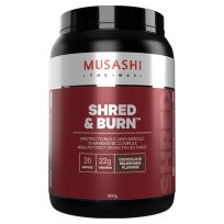 Musashi Shred and Burn Protein Powder Chocolate 900g