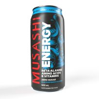Musashi Energy Drink Blue Raspberry 500mL