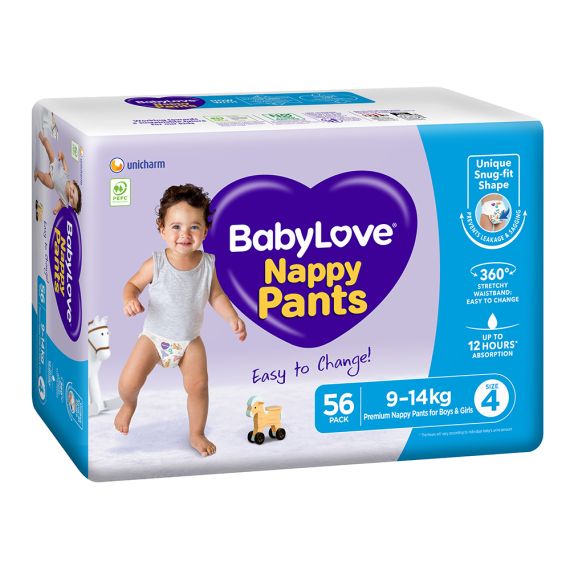 Good Price - BabyLove Jumbo Nappy Pants Toddler 56 Pack