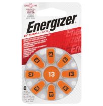 Energizer Hearing Aid Battery EZ13 Turn & Lock 8 Pack