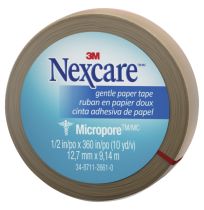 Nexcare Micropore Gentle Paper Tape TAN 12.5mm x 9.14M