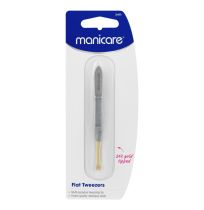 Manicare 36400 Flat Tweezers Gold Tipped