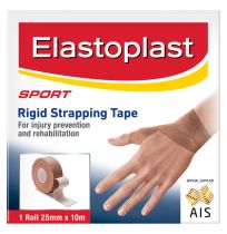 Elastoplast Sport Rigid Strapping Tape 25mm X 10m 1 Roll
