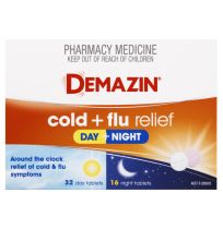 Demazin PE Multi Action Day & Night Cold & Flu Relief 48 Tablets
