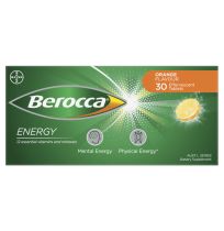 Berocca Performance Orange Effervescent Tablets 30 Pack