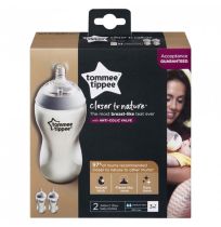 Tommee Tippee Closer to Nature Feeding Bottles 340ml 2 Pack