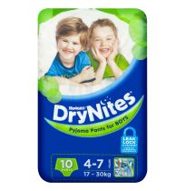 Huggies Dry Nites Pants Boys 4-7 Years 10 Pack