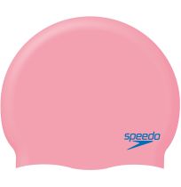 Speedo Cap Plain Silicone Junior Pink Blue