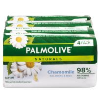 Palmolive Soap Bar Naturals White 4 x 90g Pack