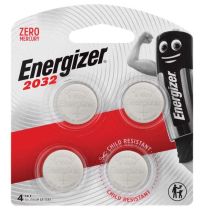 Energizer CR2032 Battery 3V Lithium 4 Pack