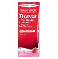 Tylenol for Babies 1 Month - 2 Years Suspension Strawberry 200ml