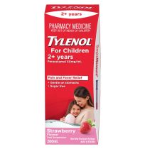 Tylenol for Children 2+ Years Suspension Strawberry 200ml