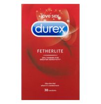 Durex Fetherlite Ultra Thin Feel Condoms 30 Pack