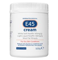 E45 Moisturising Cream for Dry Skin & Eczema Tub 500g