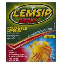 Lemsip Max With Decongestant Lemon 10 Sachets
