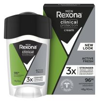 Rexona Men Clinical Antiperspirant Deodorant Active Fresh Stick 45ml