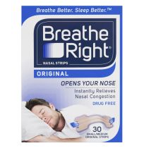 Breathe Right Nasal Strips Tan Small/Medium Strips 30 Pack