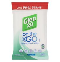 Glen 20 On The Go Disinfectant Wipes Eucalyptus 15 Wipes