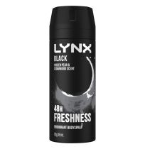 Lynx Fresh Deodorant Aerosol Black 165ml