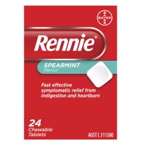 Rennie Spearmint flavour 24 Tablets