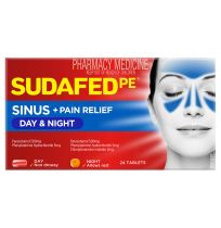 Sudafed PE Day + Night Relief 24 Tablets