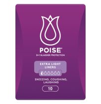 Poise Pads Active Microliners Extra Light 10 Pack
