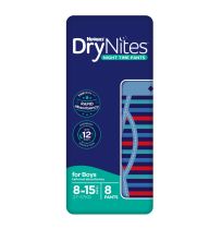 Drynites Boys Convenience Size 5 (8-15) Years 8 Pack