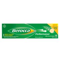 Berocca Performance Mango & Orange Effervescent Tablets 15 Pack
