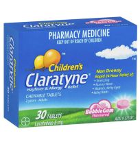 Claratyne Children's Bubblegum Chewable 30 Tablets