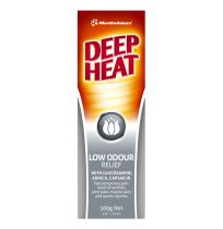 Mentholatum Deep Heat Low Odour Relief Cream 100g