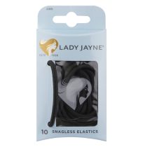 Lady Jayne 2281 Snagless Thick Elastics Black 10 Pack