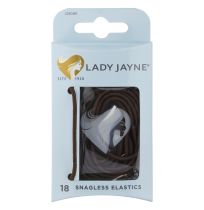 Lady Jayne 2280 Snagless Elastics Brown 18 Pack