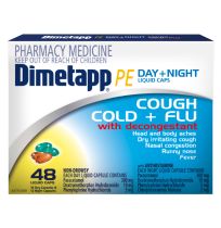 Dimetapp PE Cough, Cold + Flu Day+ Night 48 Liquid Capsules