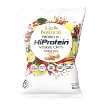 Go Natural Probiotic HiProtein Veggie Chips Chilli & Lime Flavour 100g