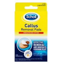 Scholl Callous Removal Pads 4 Pads, 4 Medicated Discs