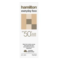 Hamilton Everyday Face Sunscreen SPF 50+ 75g
