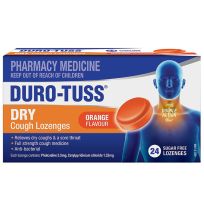 Duro Tuss Dry Cough Lozenges Orange 24 Pack